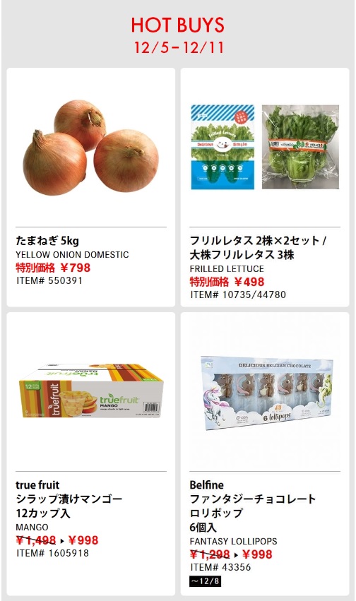 コストコ最新クーポンTHIS WINTER'S NEW ITEMS6