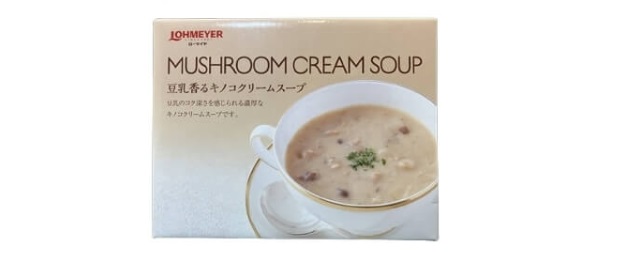 豆乳キノコクリームスープ
