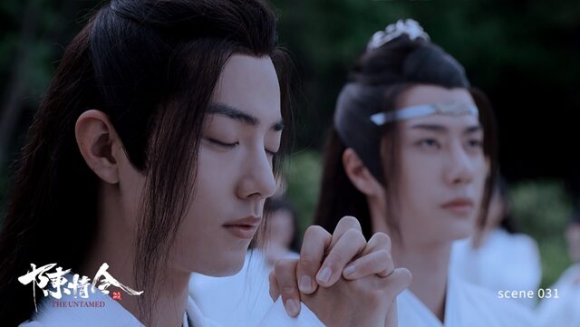 陳情令7 願いを込めて孔明灯を空へ飛ばす魏無羨