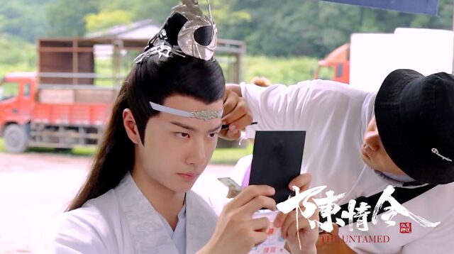 陳情令 髪をセットするワン・イーボー
