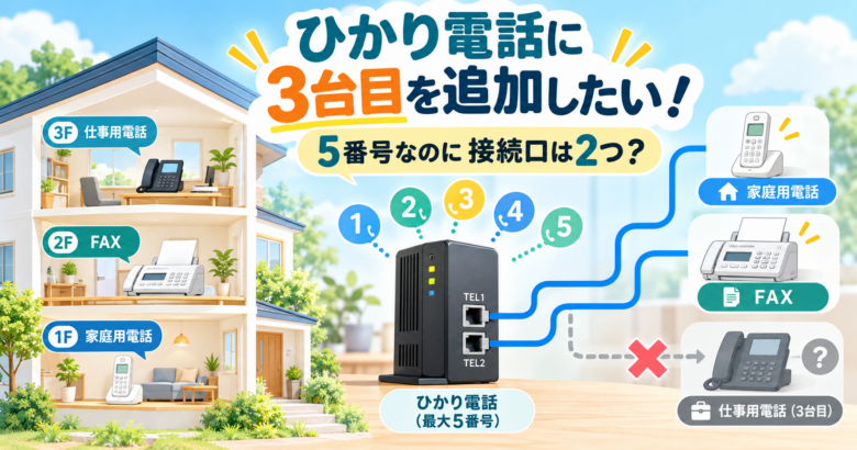 ひかり電話3台目接続ガイド